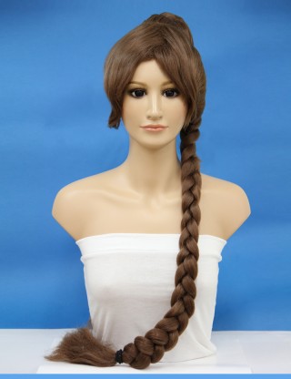 Wigs2you 全假髮 日本正品 長 中分劉海 Cosplay 麻花辮子 舞會假髮W-528
